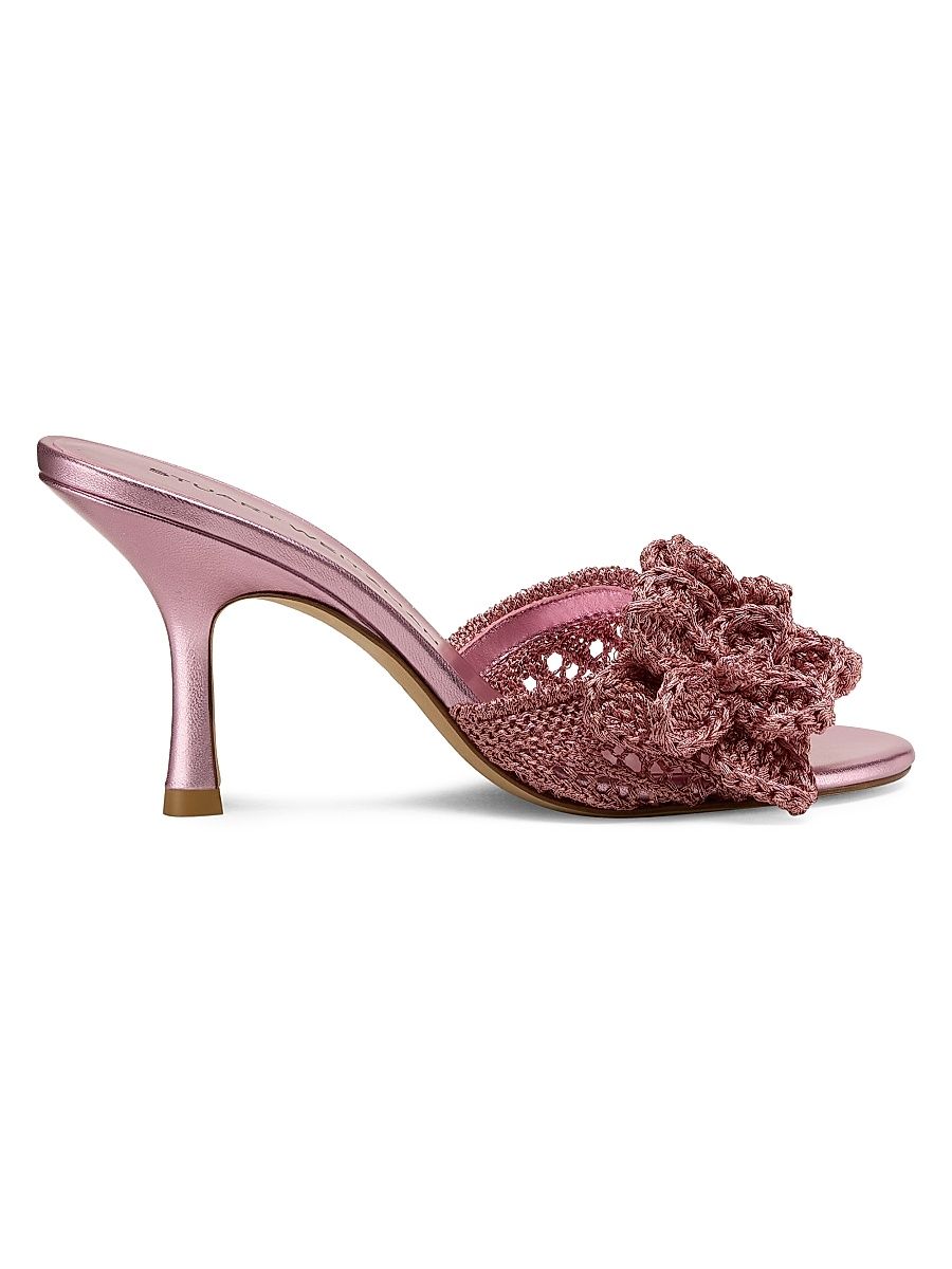 Women's Lotus Crocheted Sandals - Pink Sand - Size 10