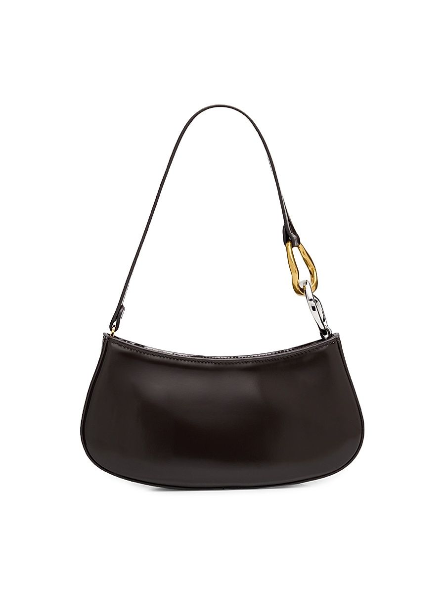 Women's Ollie Leather Shoulder Bag - Espresso