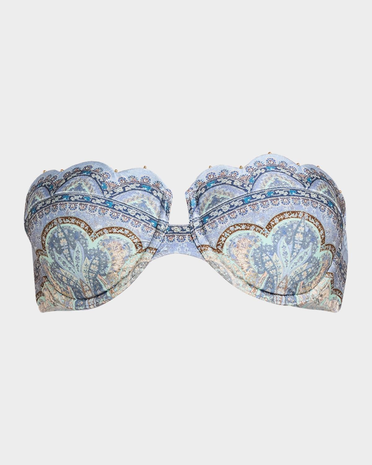 Wanderlust Scallop Balconette Bikini Top