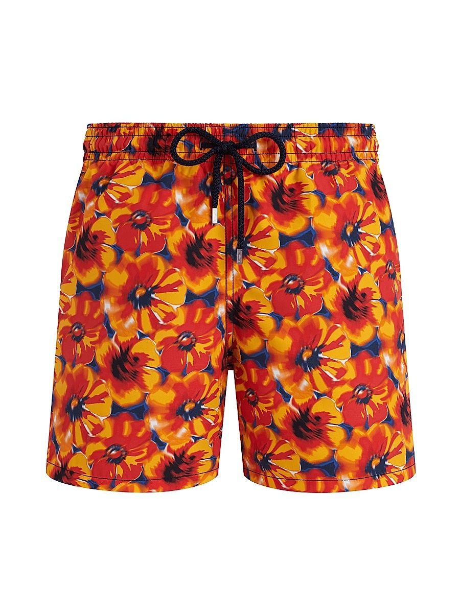 Men's Poppies Swim Shorts - Bleu Marine - Size XXXL