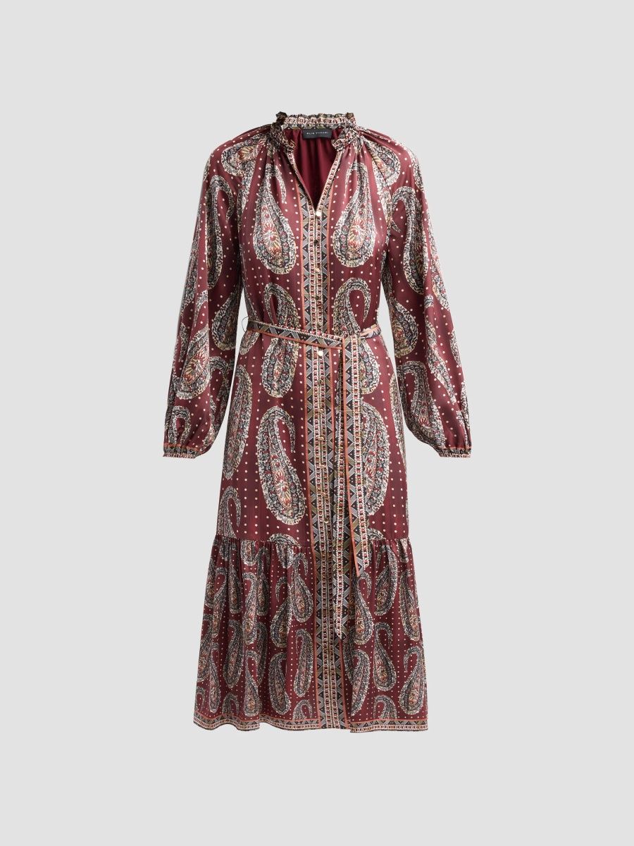 Elie Tahari Women's September The Sienna Printed Dress - Folklore Print - Size XL