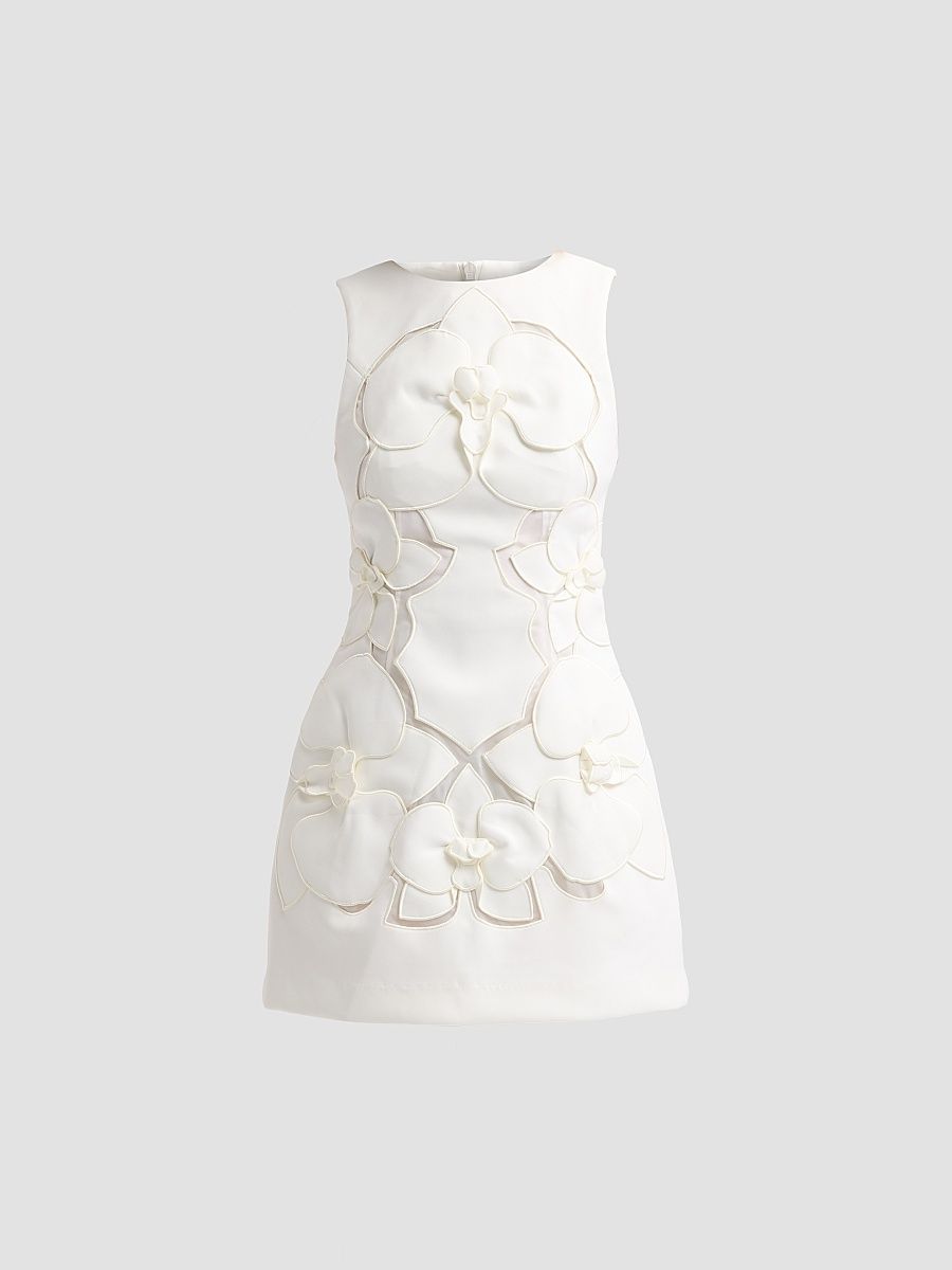 Women's Forever Young Raffin Mini Dress - Ivory - Size 12