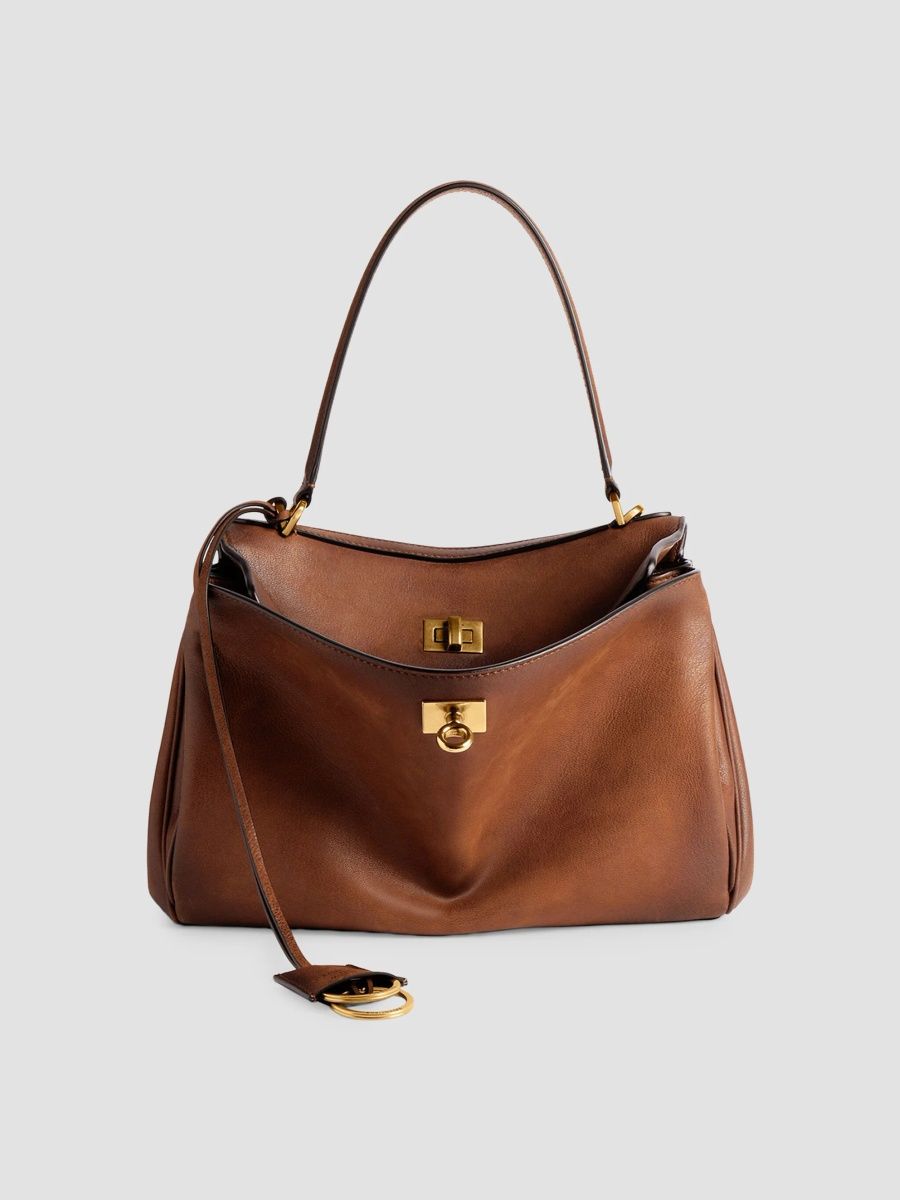 Balenciaga Women's Rodeo Small Top Handle Bag - Caramel