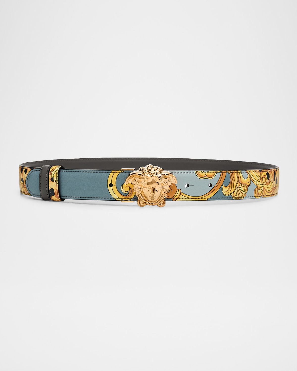 Cheetah Foulard La Medusa Leather Belt