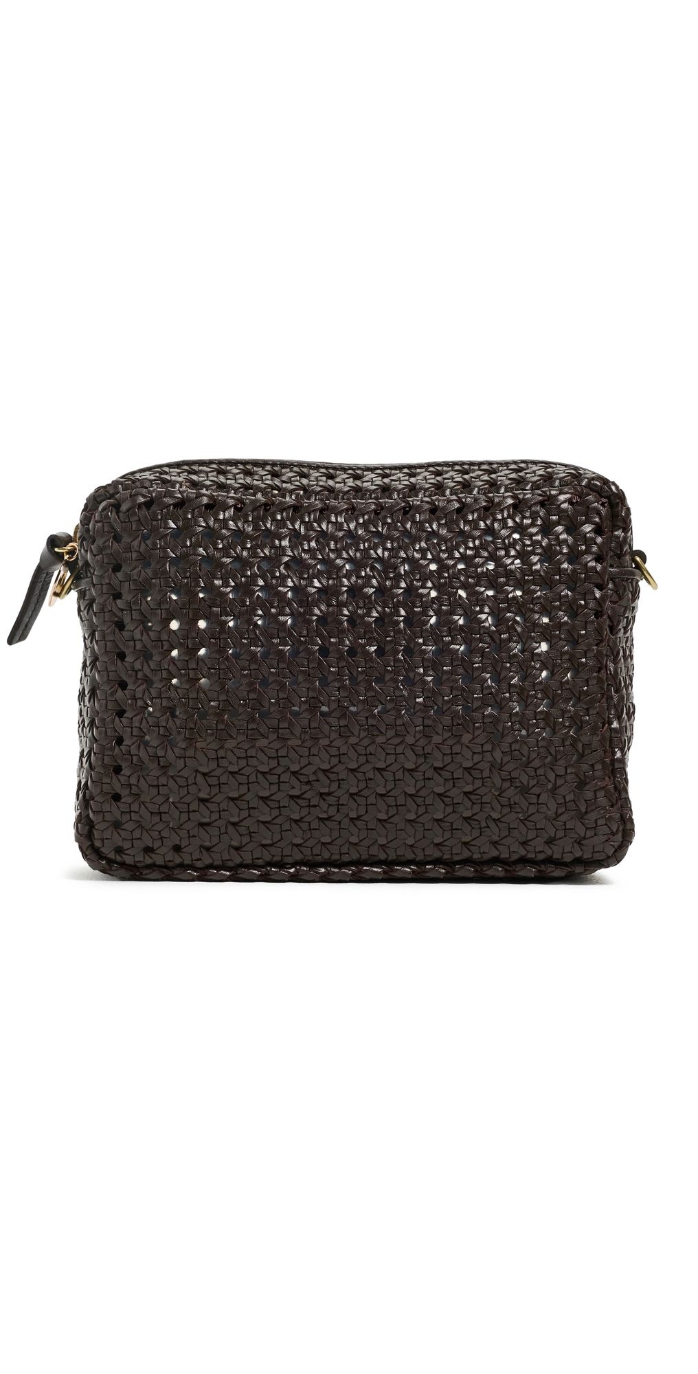 Clare V. Midi Rattan Sac Crossbody Bag Chocolate One Size