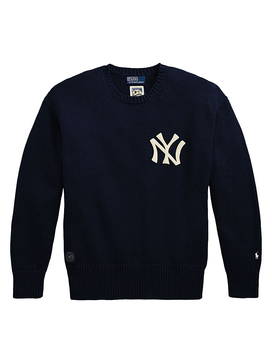 Men's Yankees Cotton Crewneck Sweater - Aviator Navy - Size XXL