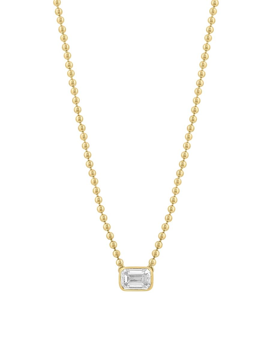 Women's 14K Yellow Gold & 0.70 TCW Lab-Grown Diamond Pendant Necklace - Yellow Gold