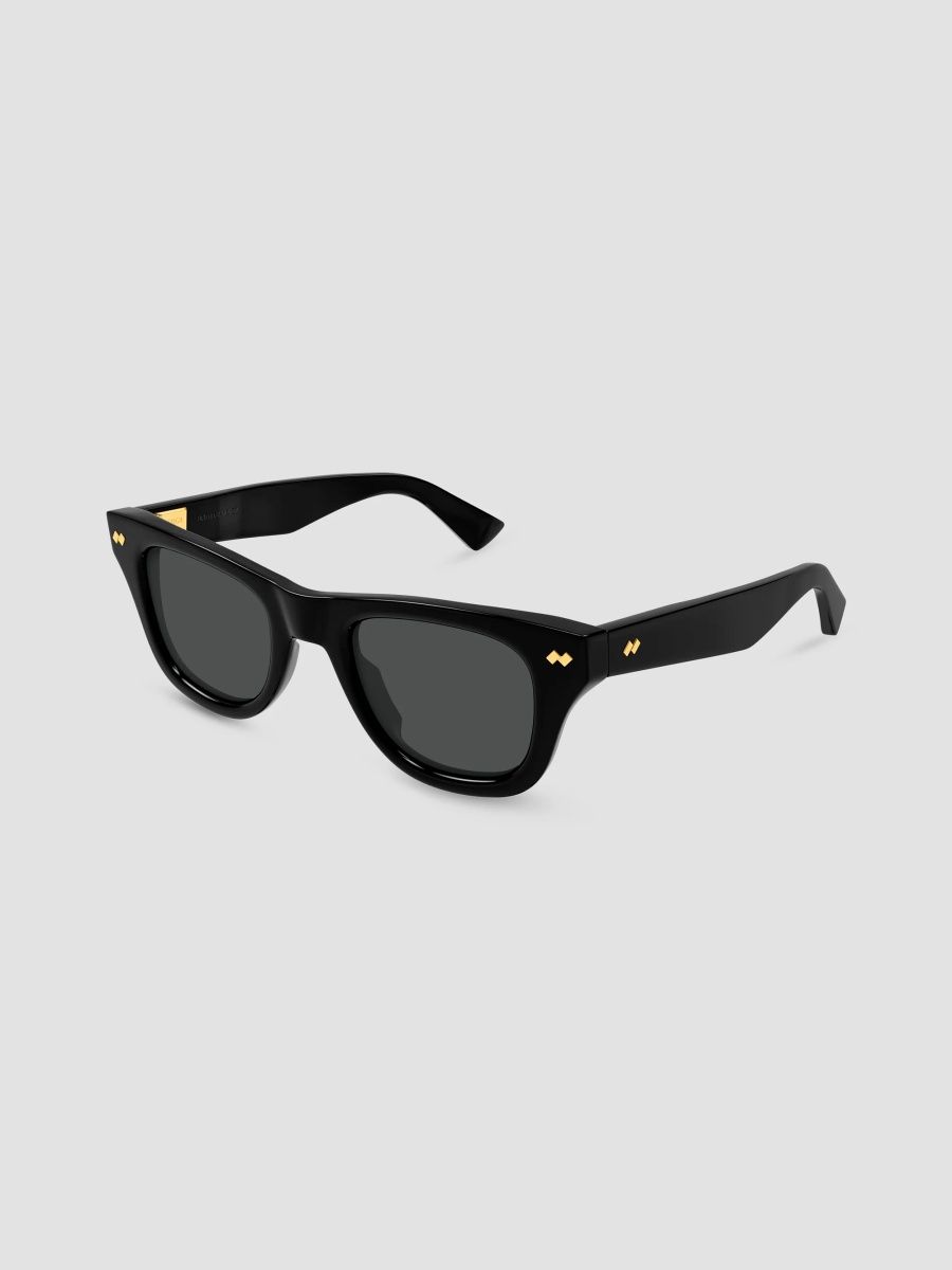 Bottega Veneta Men's STUDS 48MM Ribbon Square Sunglasses - Black