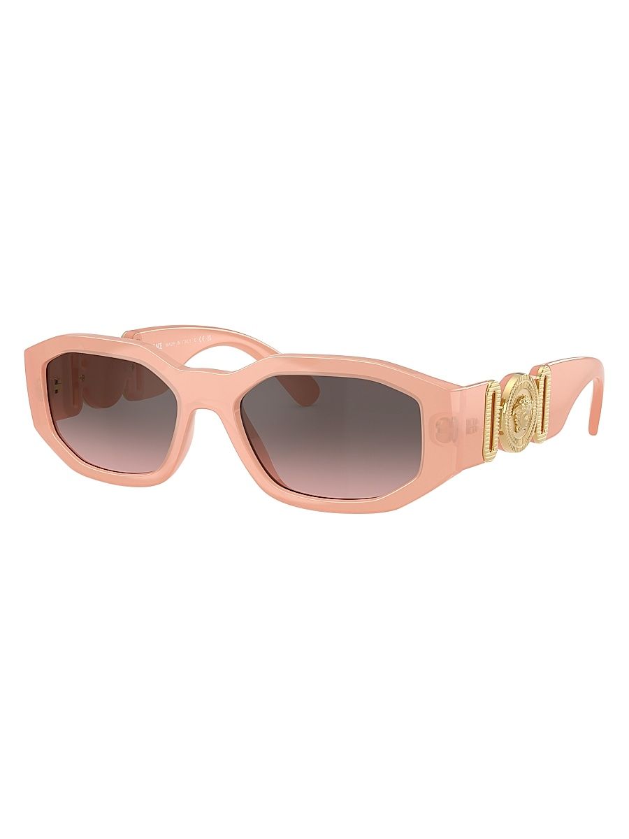 Women's 0VE4361 53MM Hexagon Sunglasses - Pink Grey