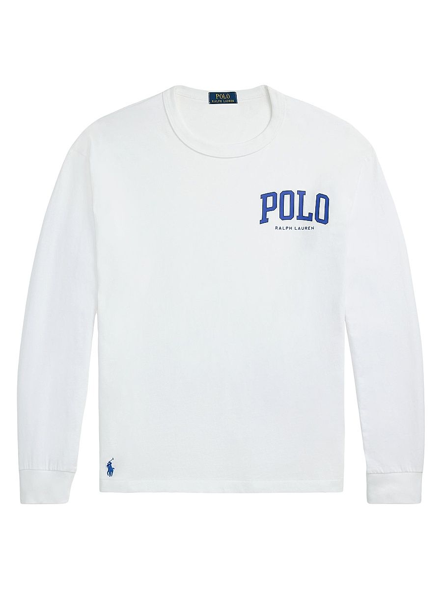 Men's Logo Cotton Jersey T-Shirt - White - Size Small