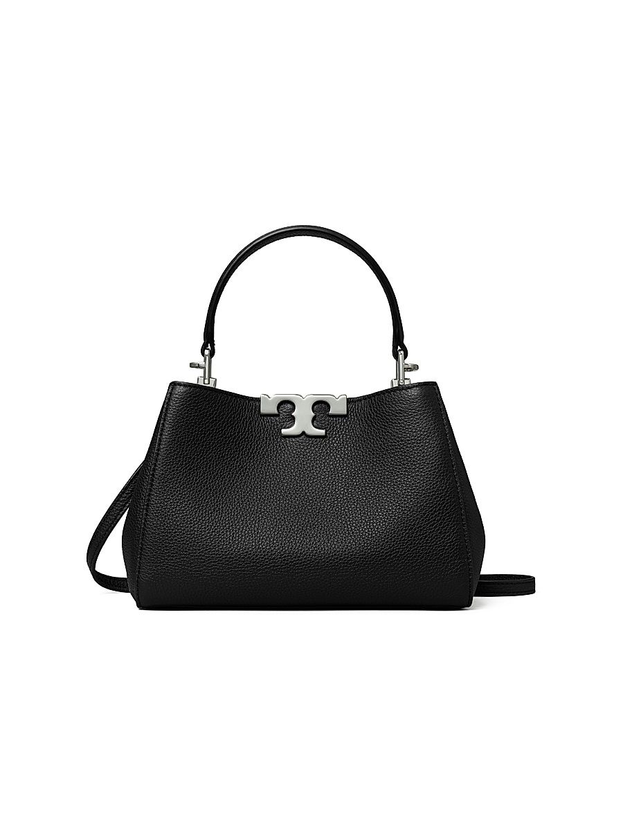 Women's Mini Eleanor Leather Satchel - Black