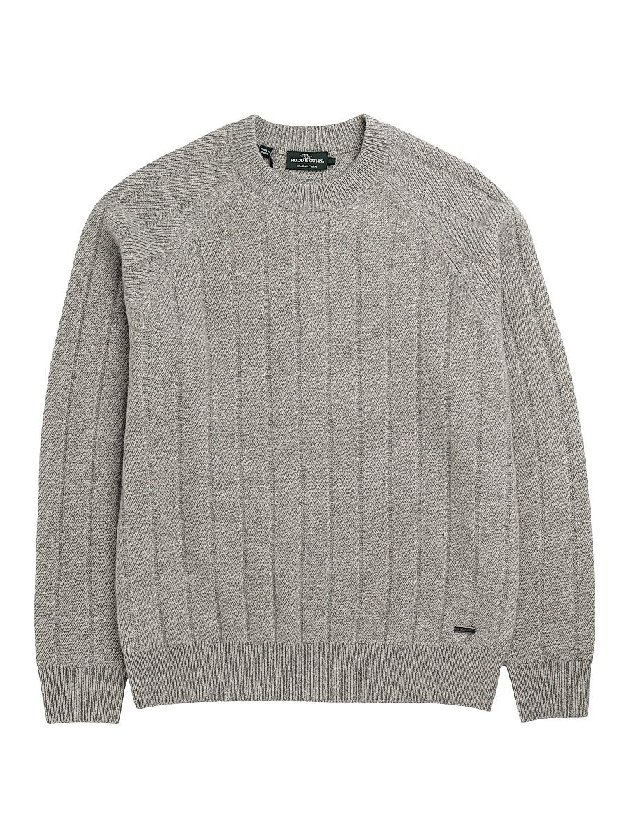 Men's Arrow River Wool Crewneck Sweater - Grey Marle - Size Small