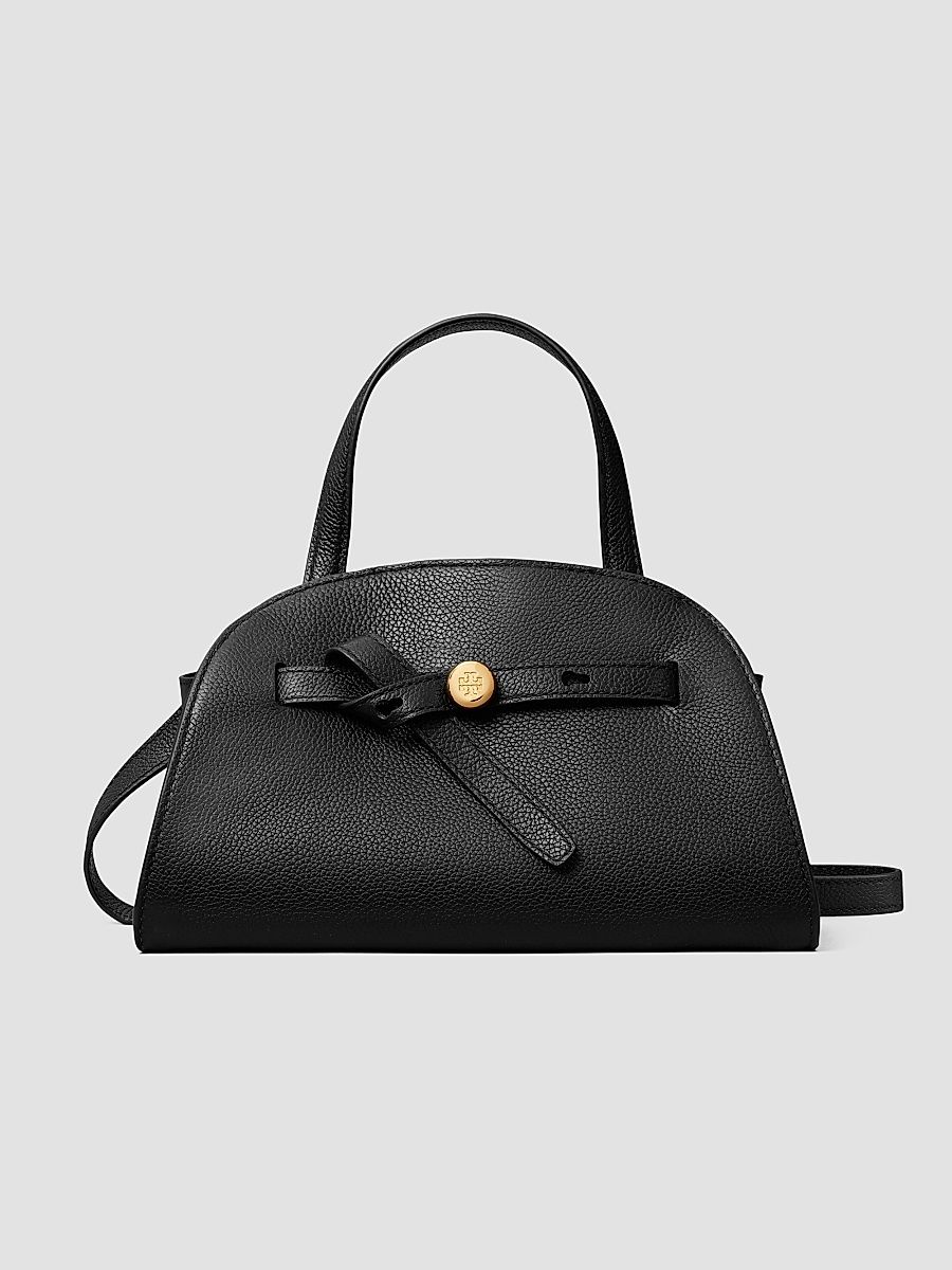 Tory Burch Women's Romy Small Leather Top Handle Bag - Black
