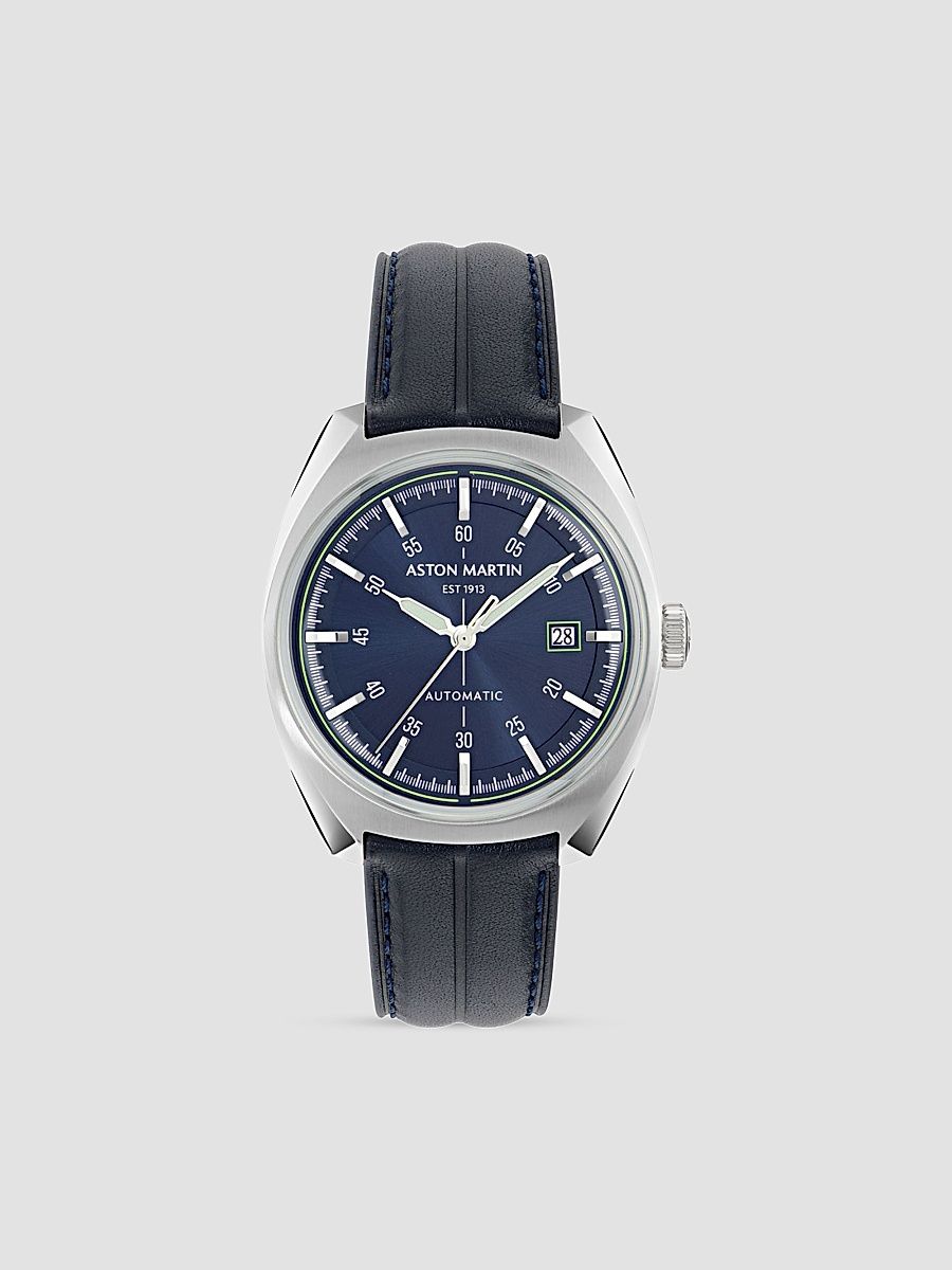 Men TS2 Automatic Stainless Steel & Leather-Strap Watch/41MM - Stainless Steel