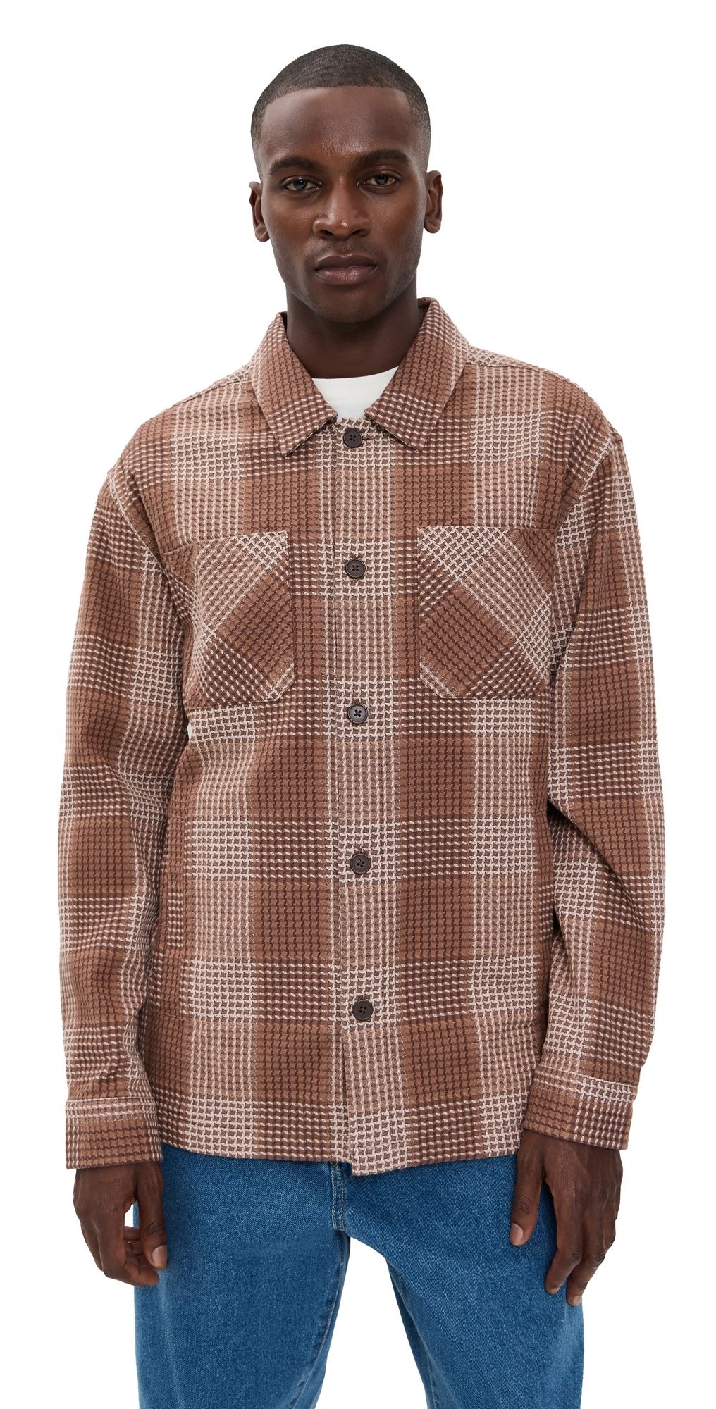Fair Harbor Riptide Shirt Jacket Waffle Oak XL