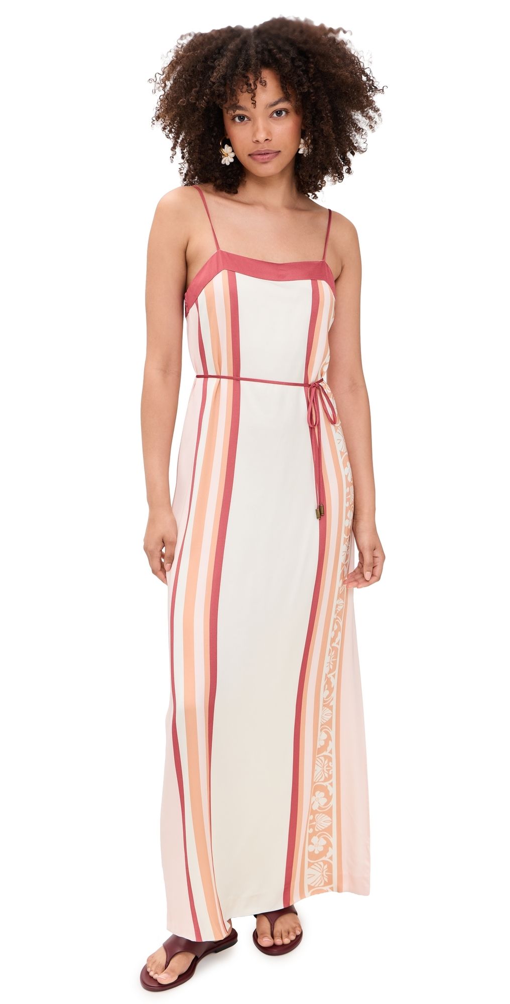 Kivari Lilia Maxi Dress Pink Brown 8