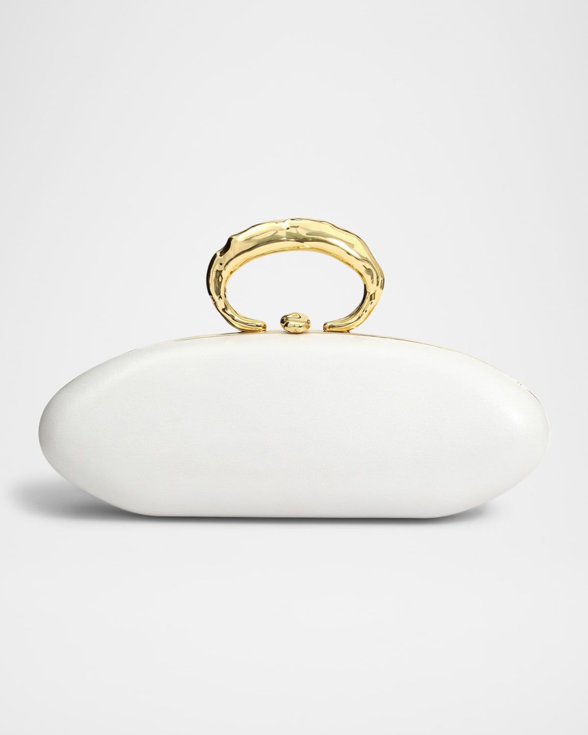 Molten Ring Bullet Leather Clutch Bag