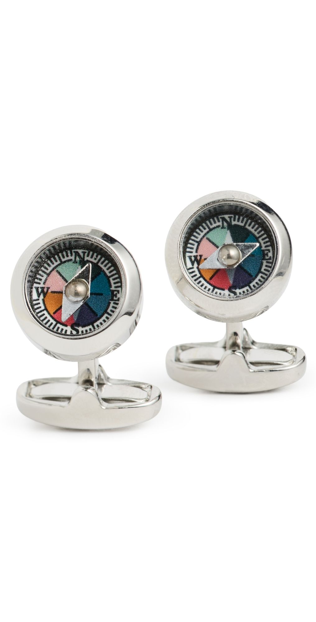 Paul Smith Men Compass Cufflinks Cyclist Stripe One Size