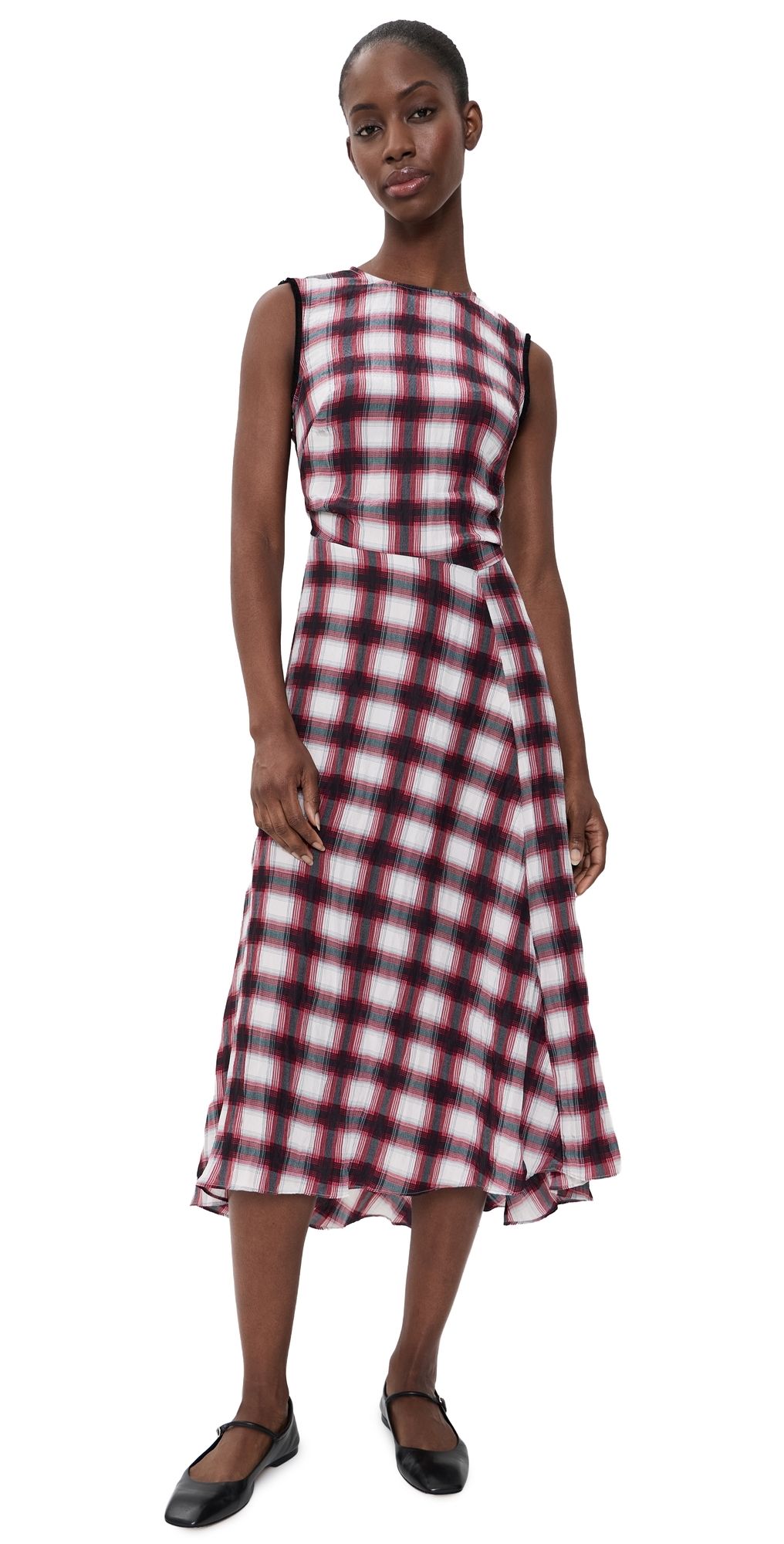 BAUM UND PFERDGARTEN Atina Midi Dress Red Check 44