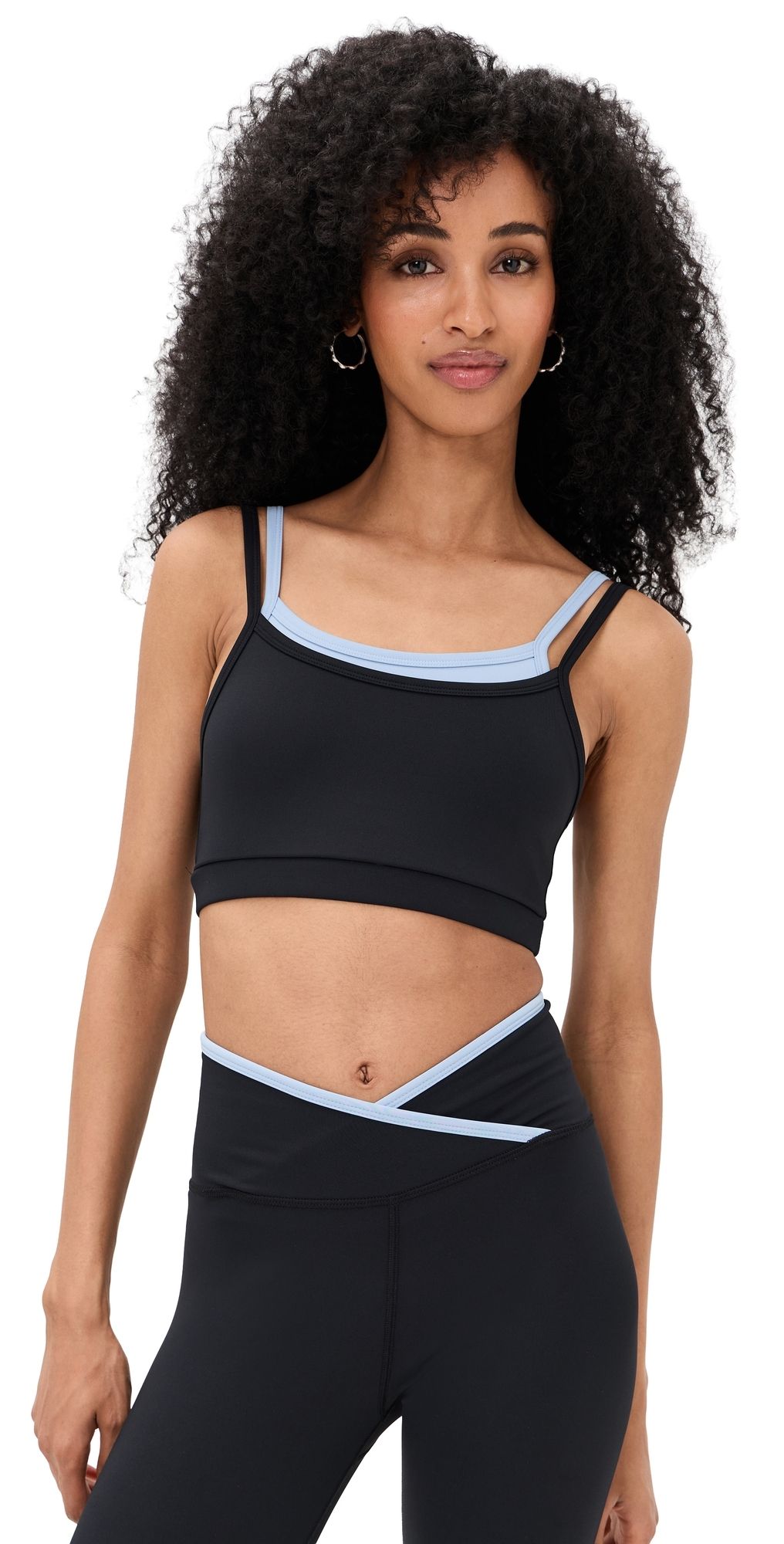 Strut This The Rhodes Bra Black/Baby Blue XS