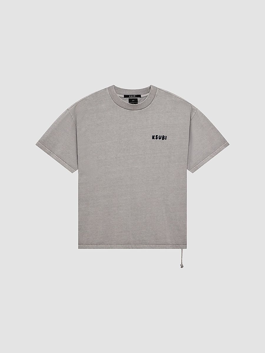 Men's Ekcess Logo Cotton Crewneck T-Shirt - Charcoal - Size XXL