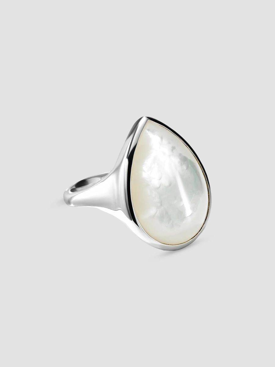 Ippolita Women's Ondine Sterling Silver & Mother-Of-Pearl Teardrop Ring - Silver - Size 7