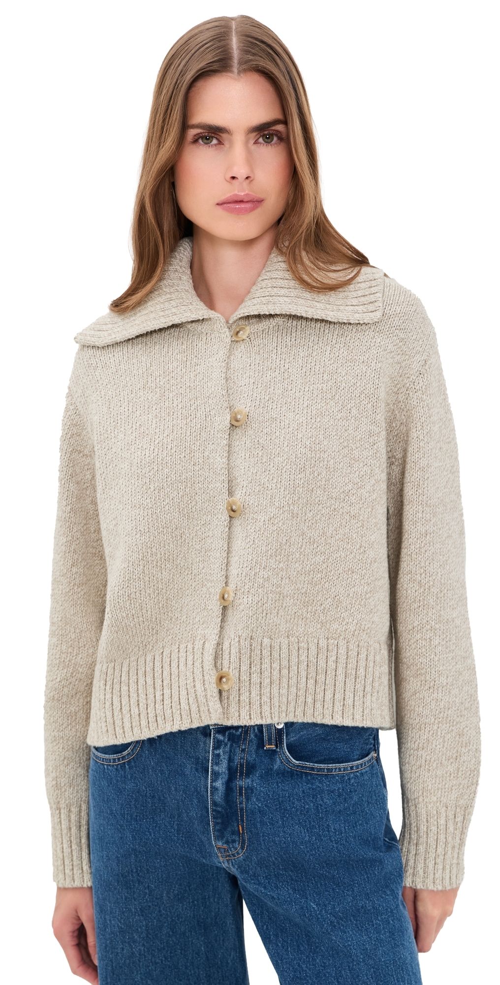 Jenni Kayne Sailor Cardigan Oat Marl M