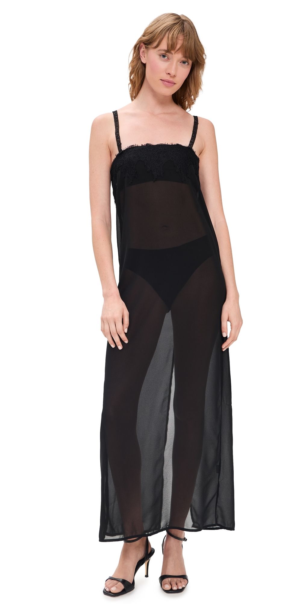 Lioness Glacial Maxi Dress Noir S