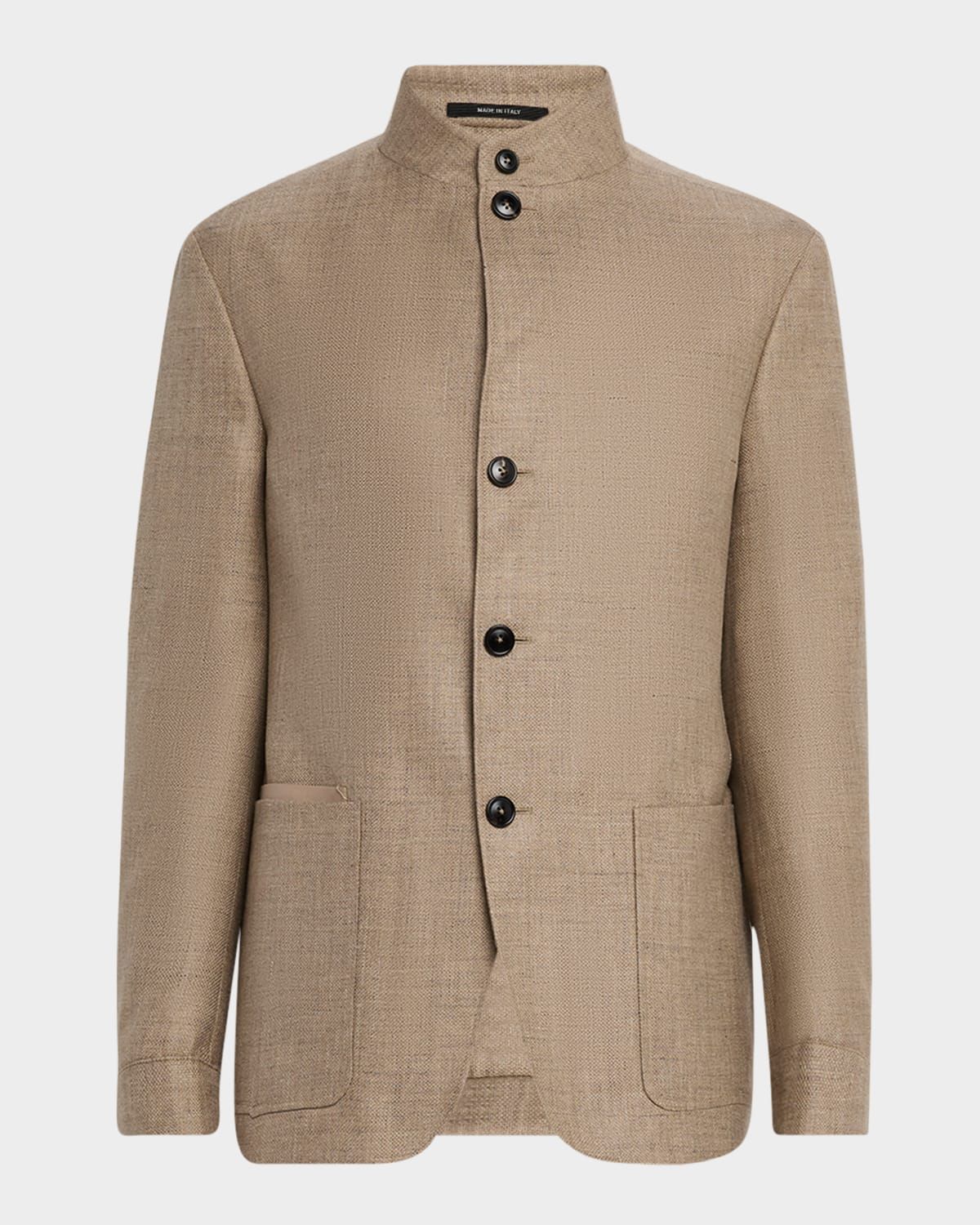 Men & apos;s Cashmere-Blend Basketweave Blazer