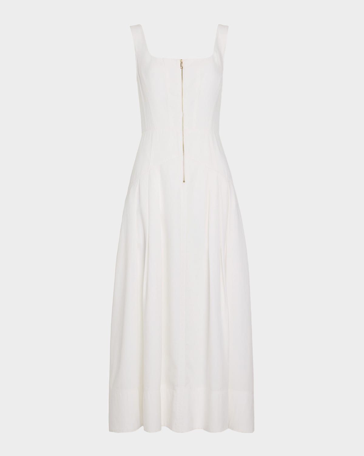 Moira Zip-Front Midi Dress