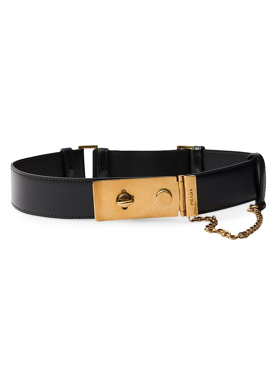 Women's Leather Belt - Black - Size 36