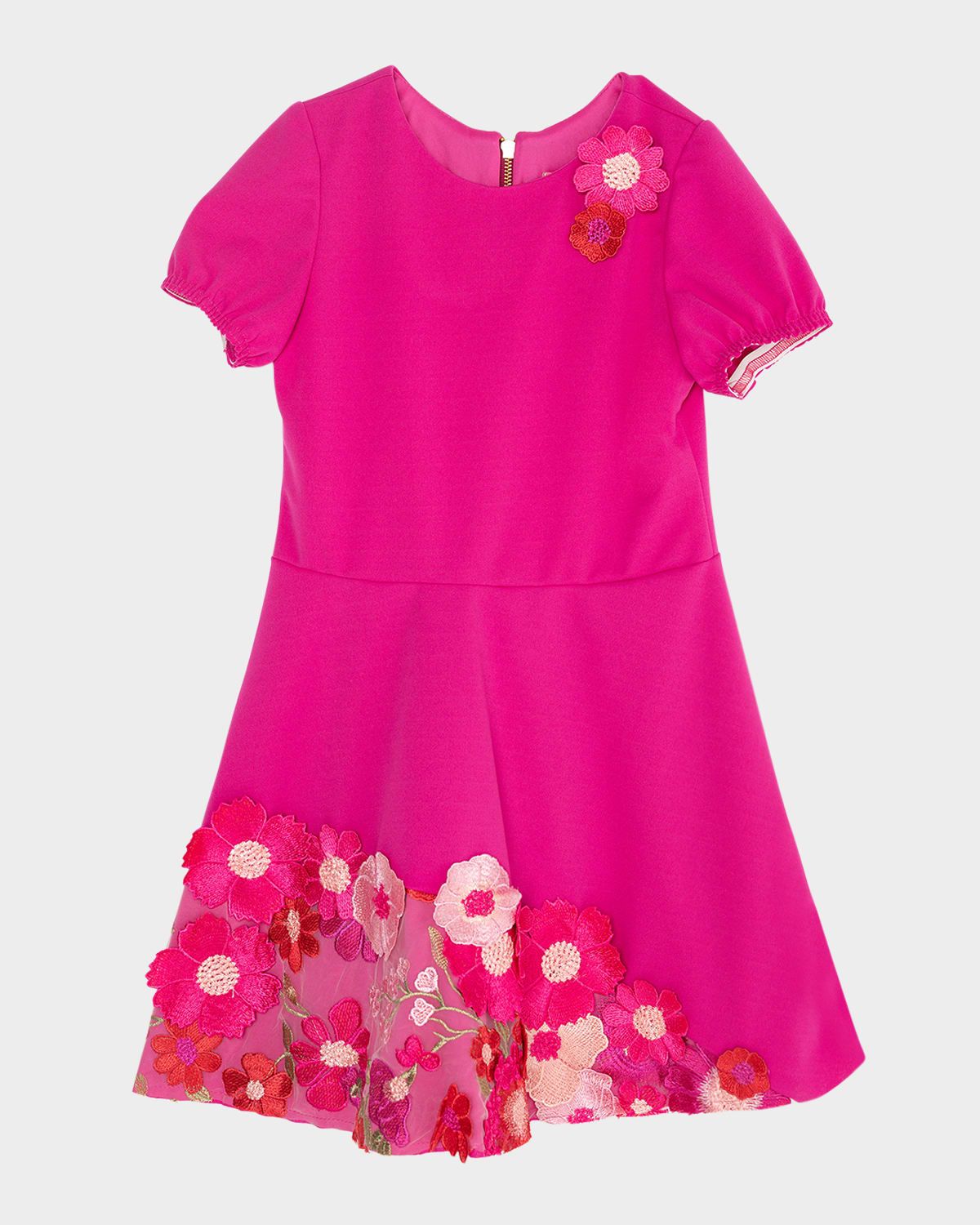 Girl & apos;s Reese Floral Embroidered Dress, Size 7-16