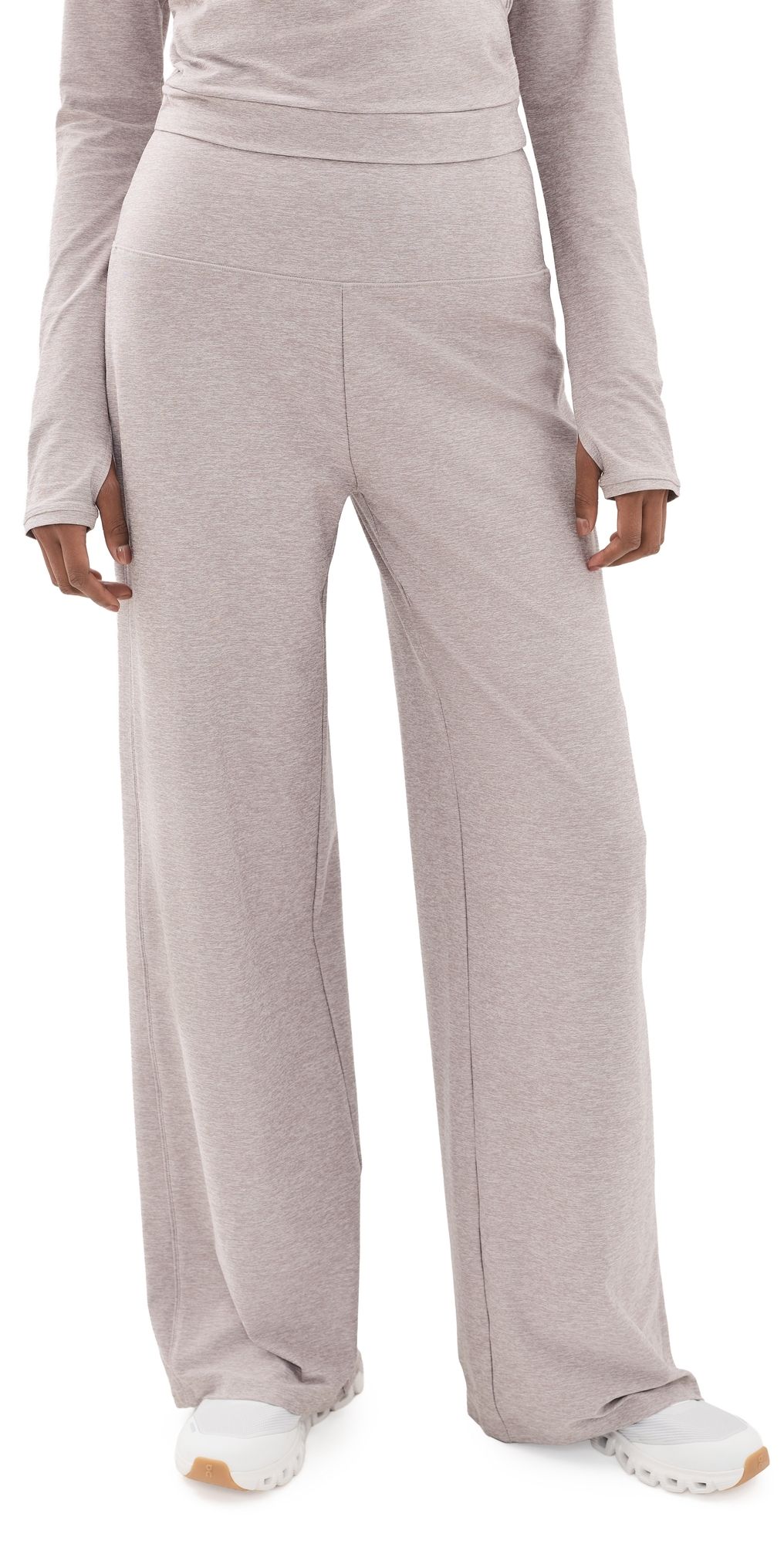 Rhone Atmosphere Wide Leg Pants Taupe Mist Heather XS