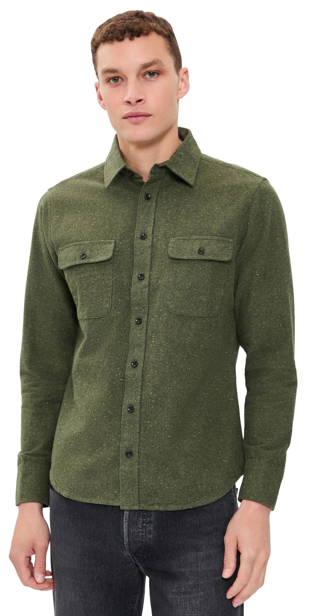 Taylor Stitch The Yosemite Donegal Shirt Lichen Donegal 38
