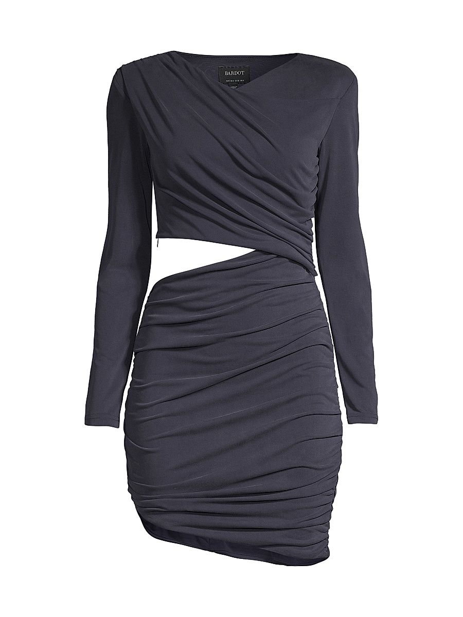 Women's Rosa Ruched Minidress - Navy - Size 12