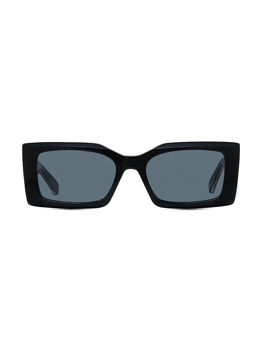 Women's 2001 54MM Rectangular Sunglasses - Black