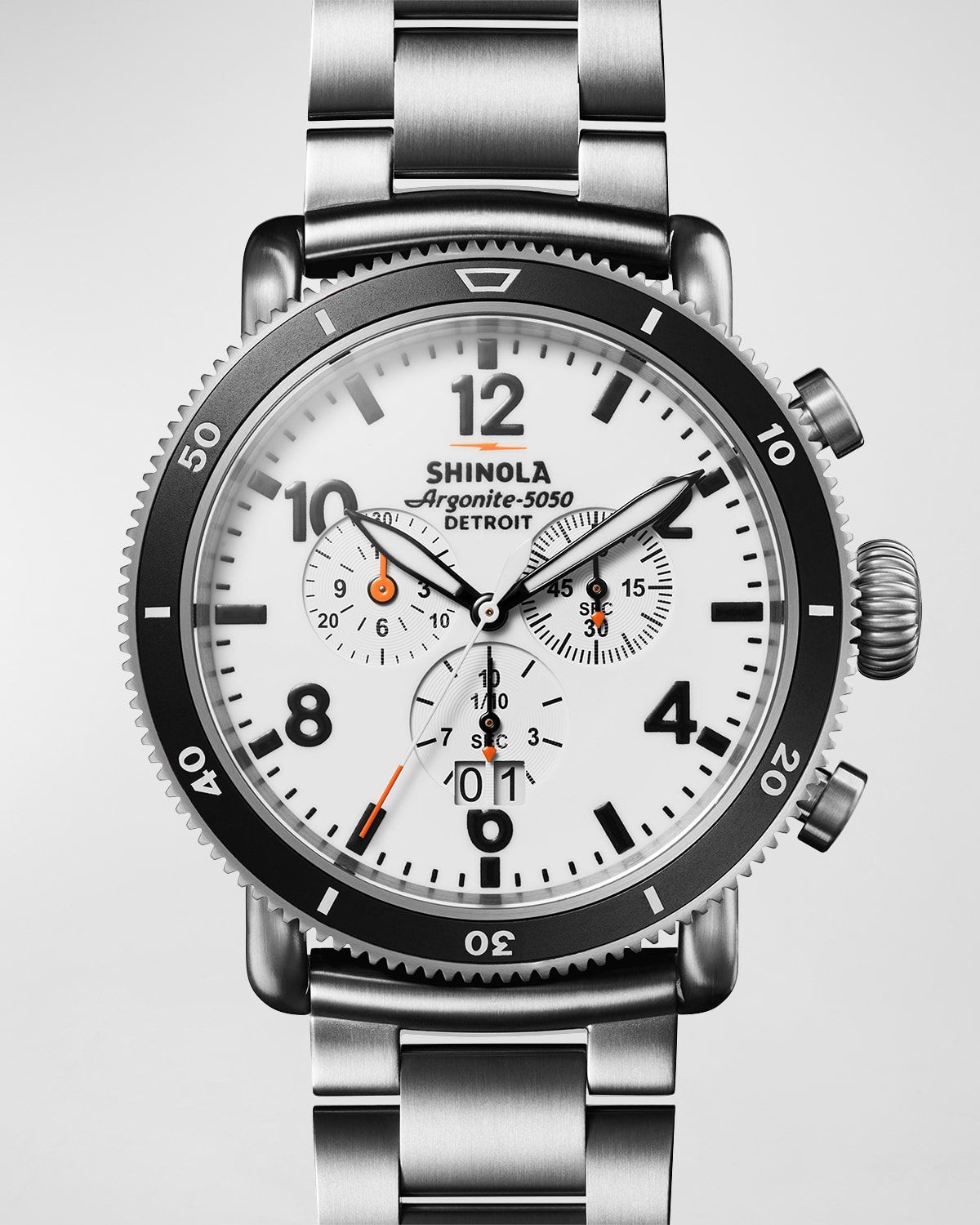 White Hurricane Chrono 2-Strap Gift Set