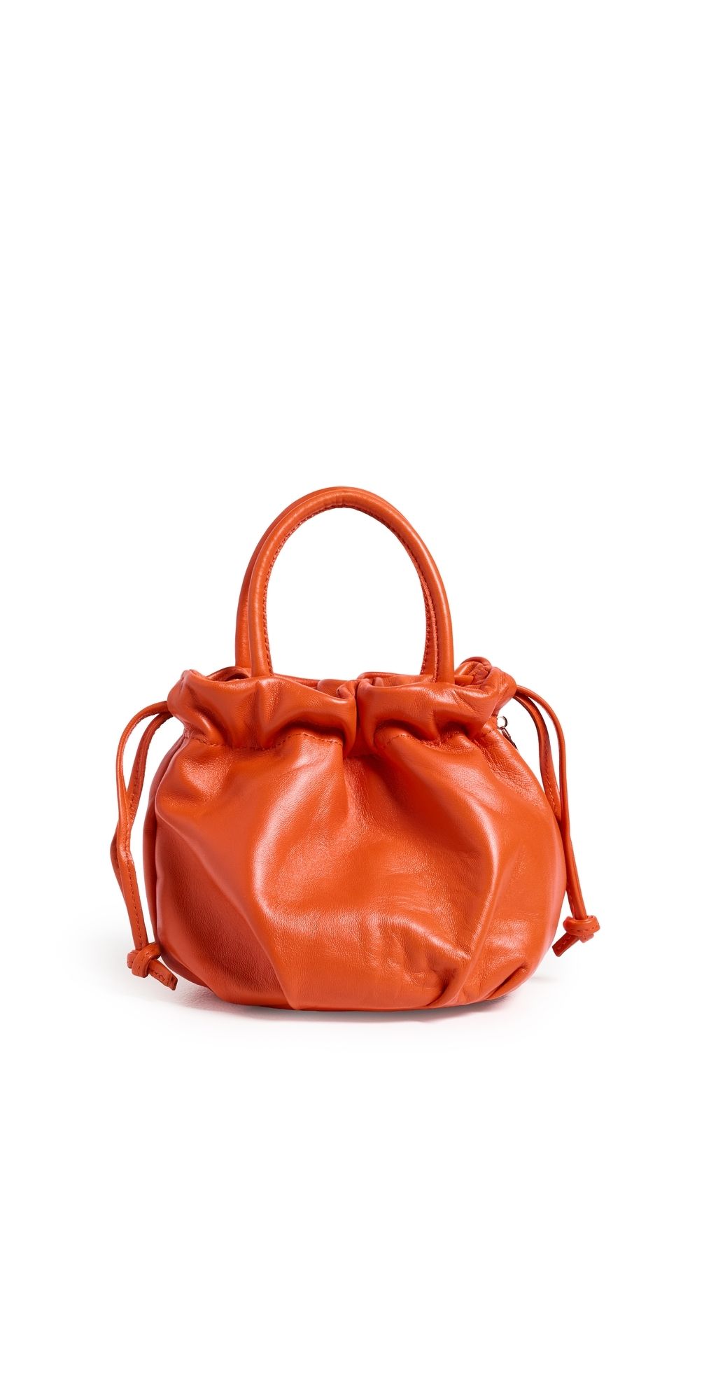 Clare V. Emma Nappa Leather Mini Bag L'Orange One Size