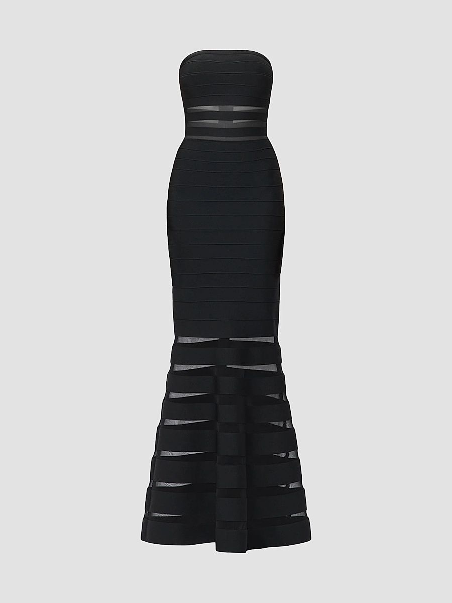 Women's The Kate Strapless Gown - Black - Size XS
