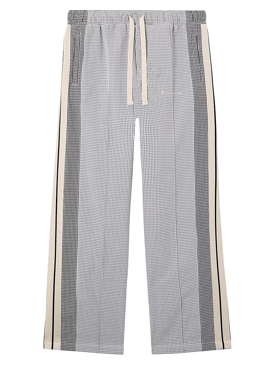 Men's Logo Vichy Track Pants - Grey Off White - Size Large