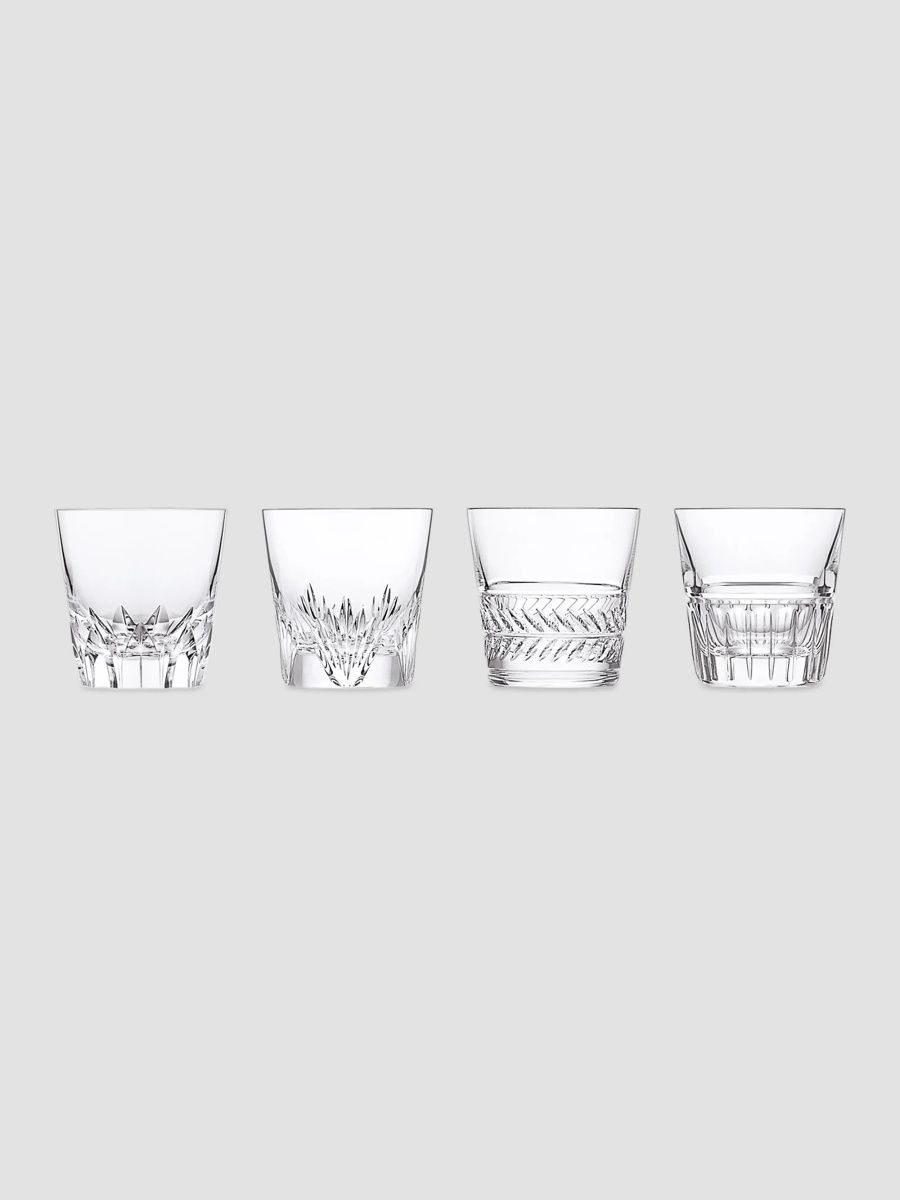 Saint Louis Kings' Hall Chateau de Versailles Set of 4 Crystal Glasses