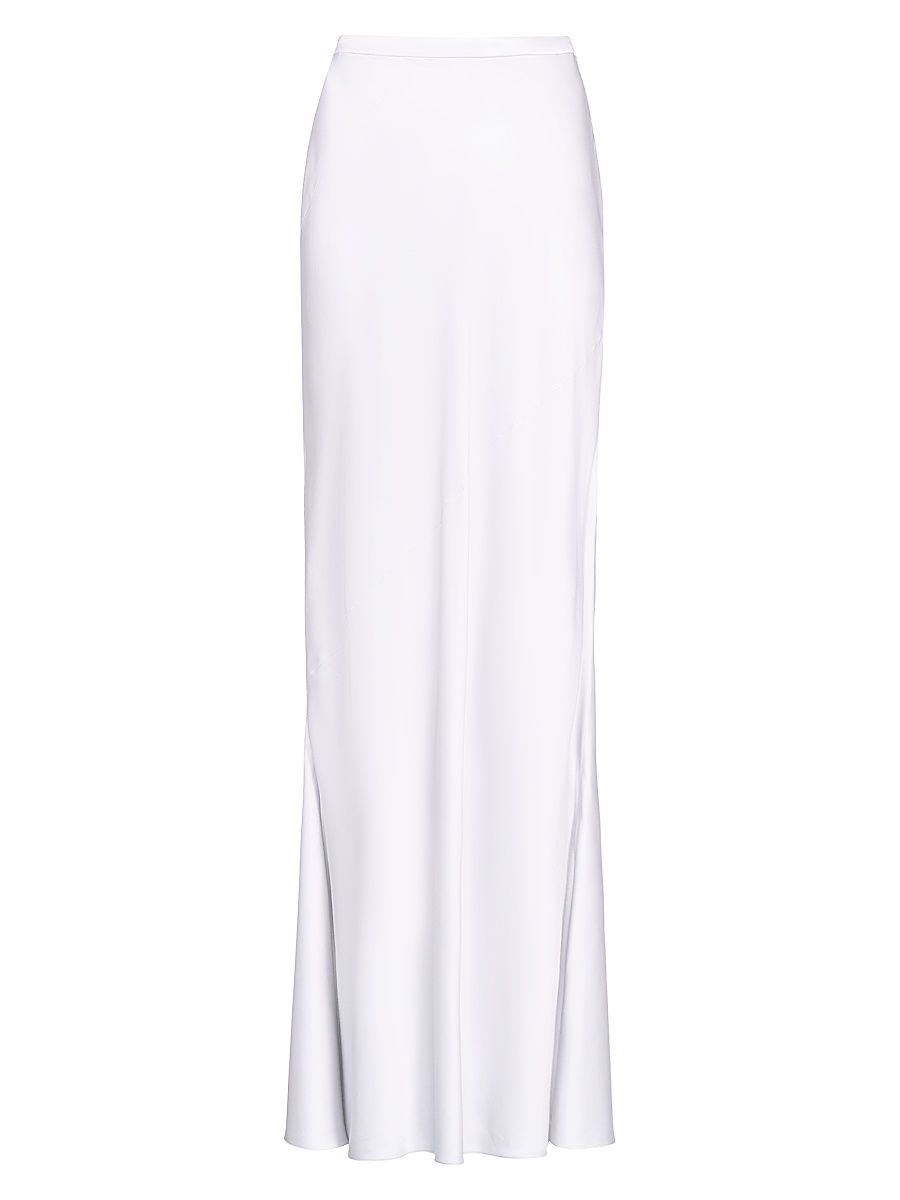 Women's My Endless Love Satin Maxi-Skirt - Light Grey - Size 12