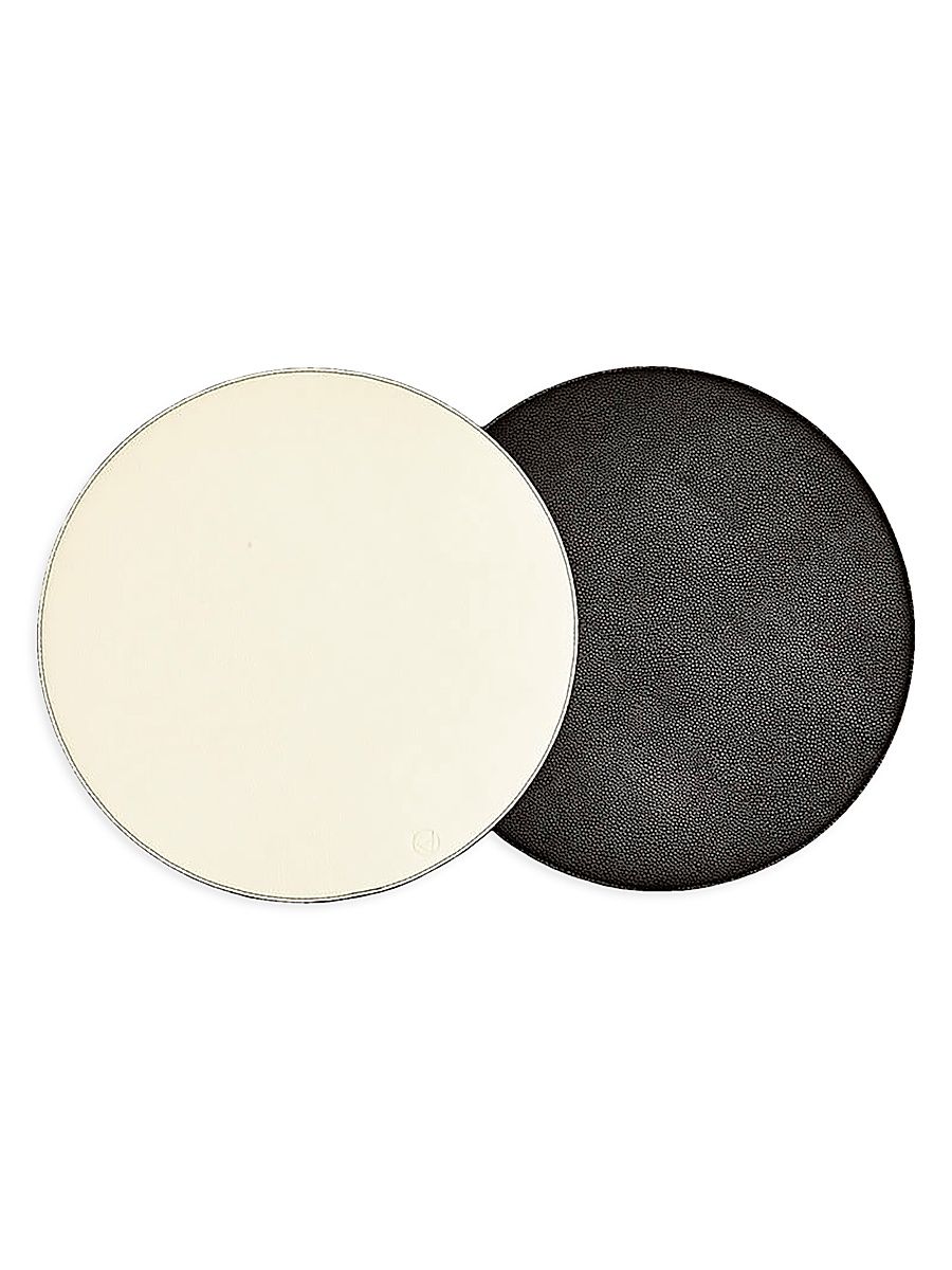 Reversible Placemats Set of 4 - White Black