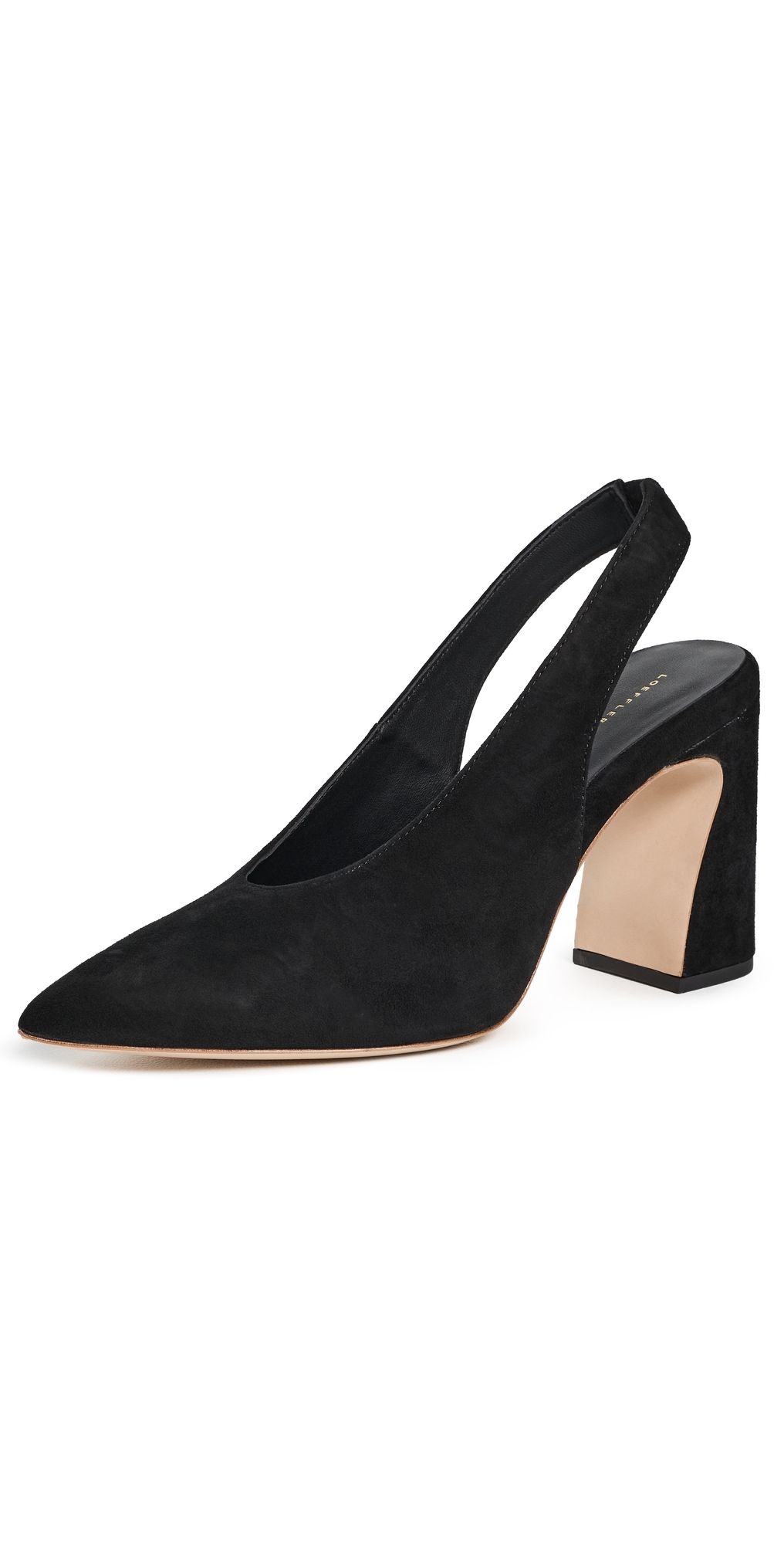 Loeffler Randall Katerina Suede Slingback Pumps Black 8.5