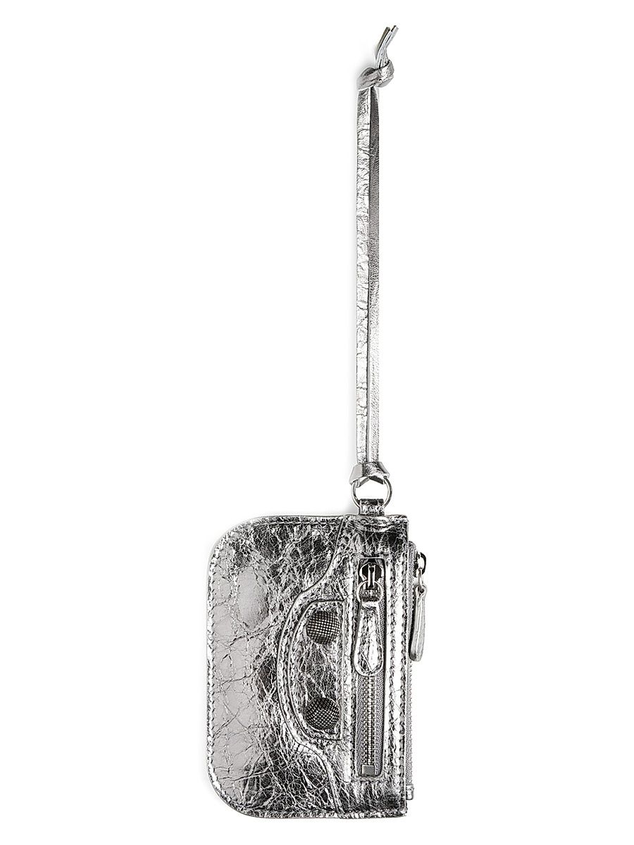 Women's Le Cagole Coin Purse Metallized - Silver