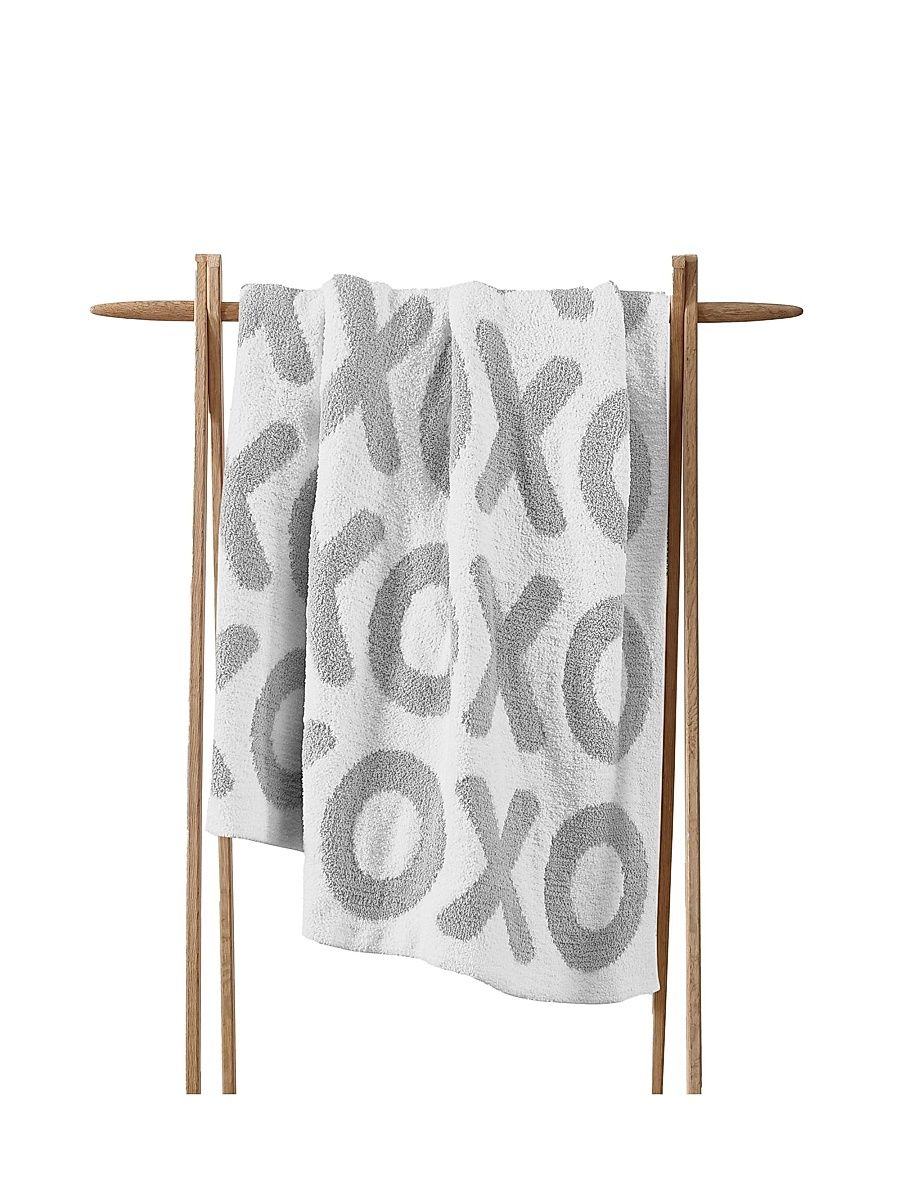 XOXO Throw - Cloud Grey