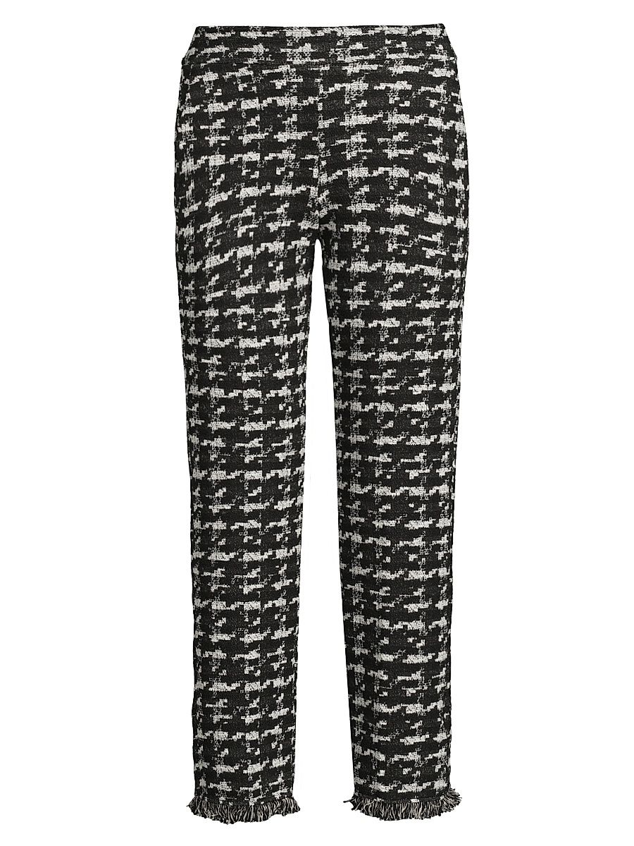 Women's Avenue Montaigne Houndstooth Slim-Fit Crop Pants - Retro - Size 10