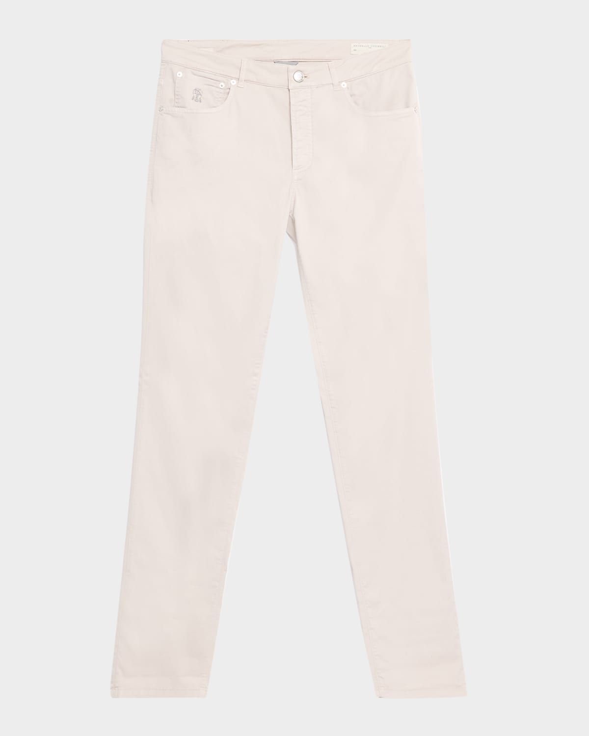 Men & apos;s Dyed Cotton Straight-Fit Five-Pocket Pants