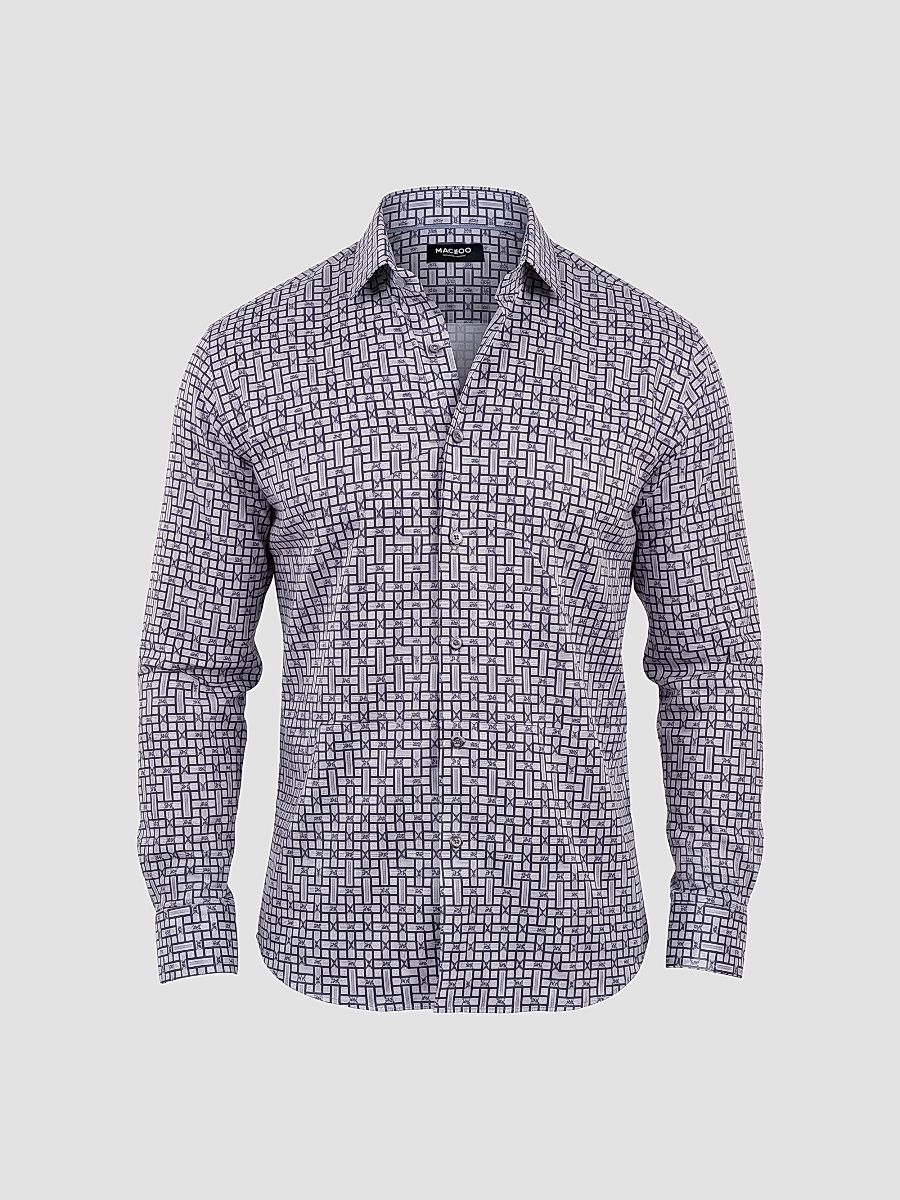Men's Fibonacci Stretch Shirt - Multicolored - Size XL