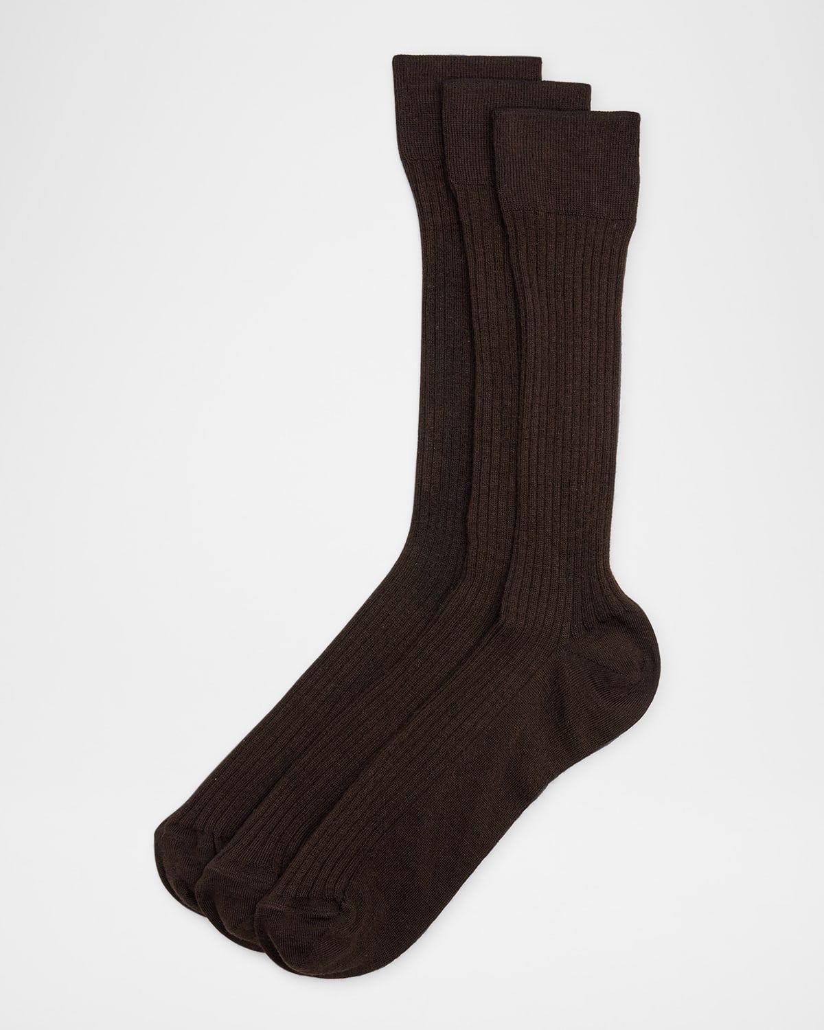 Men & apos;s 3-Pack Ribbed Crew Socks
